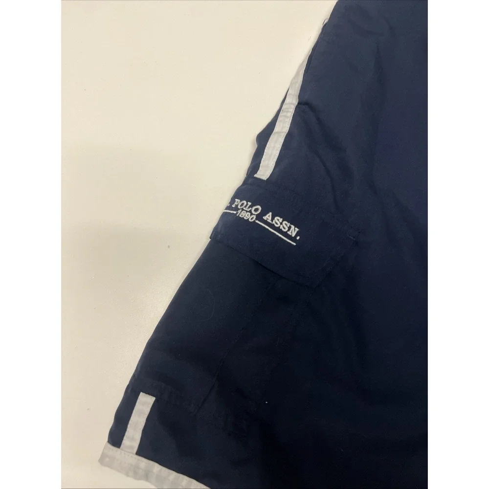 U.S. Polo Assn. Mens Swim Trunks Bathing Suit XL Swimwear Shorts Mesh Liner Blue
